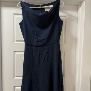 Elegant Navy Blue Sleeveless Dress size 00